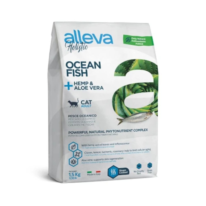 Alleva Holistic Adult Cat Ocean Fish + Hemp & Aloe Vera