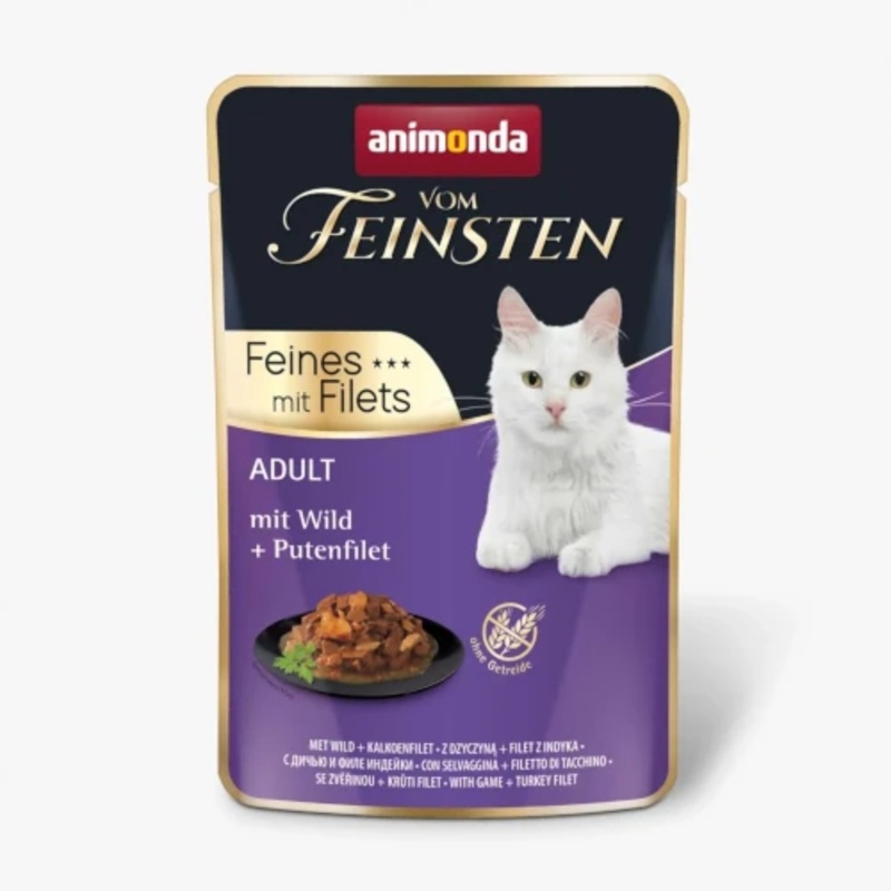 ANIMONDA Vom Feinsten Adult Fine with Fillets with Game + turkey Fillet 85g