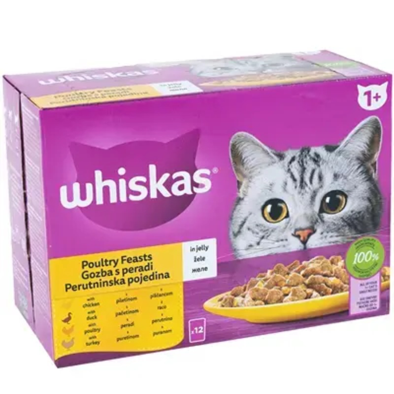 WHISKAS Core Poultry meat in sauce, 12x85g