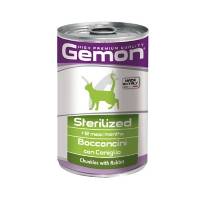 CHUNKIES STERILIZED WITH RABBIT CAN