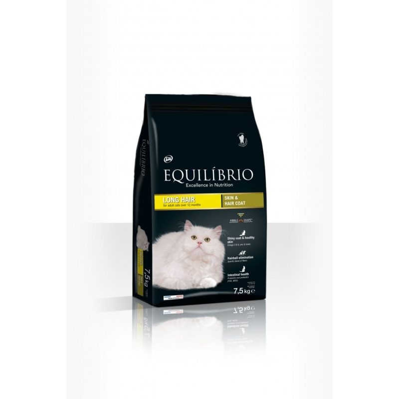 Equilibrio Adult Cat Long Hair  Complete food for adult long haired cats 7.5 kg