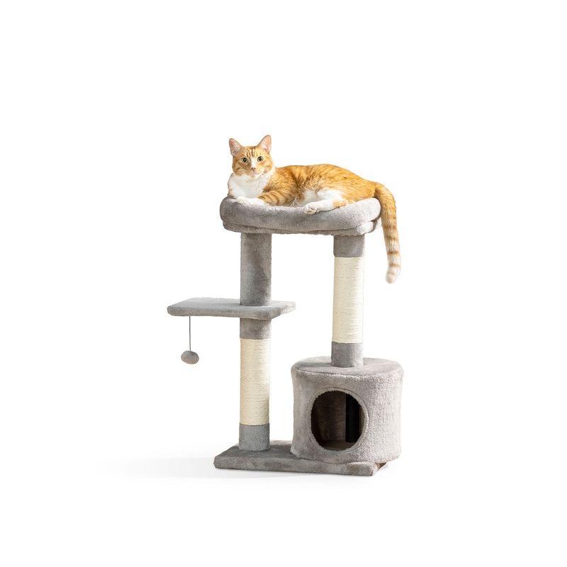 Whisker City 29.5-in Laid-Back Lookout with Catnip Cat Tree
