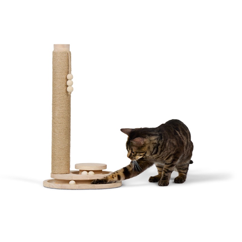 Whisker City Scratching Post and Duo Ball Track