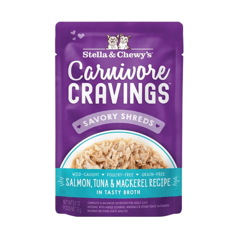 Stella & Chewy’s Carnivore Cravings Salmon Tuna & Mackerel Pouch