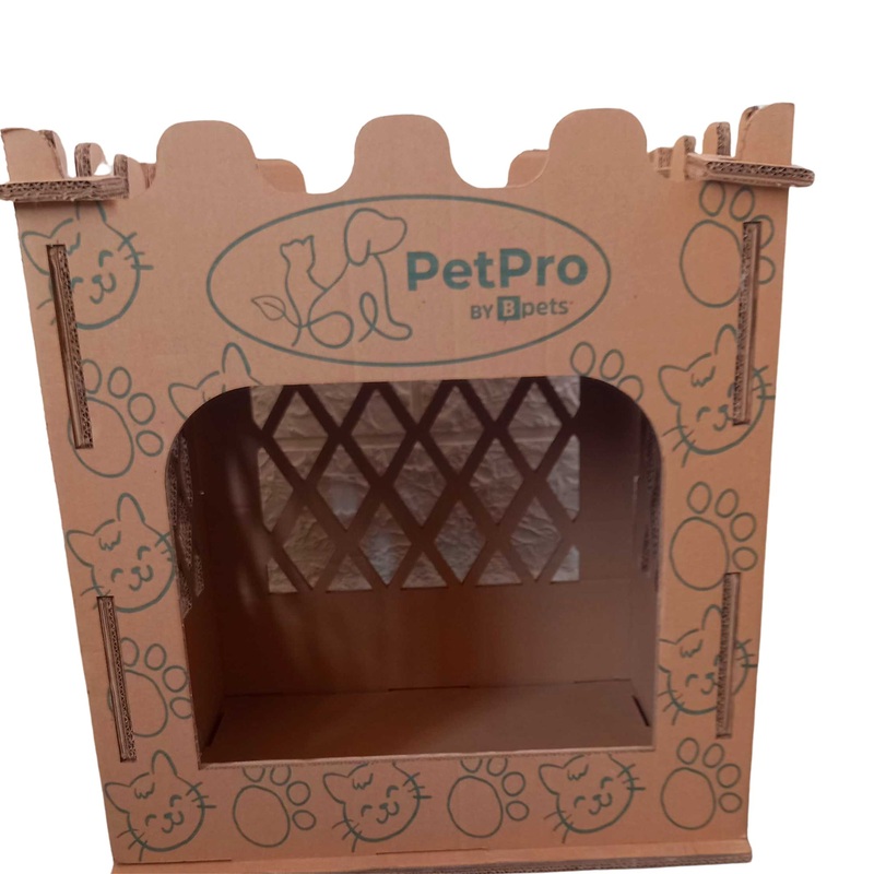 PetPro Premium Cardboard Cat Castle House
