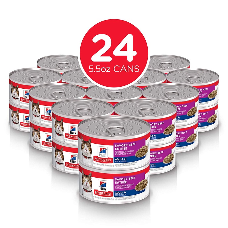 Science Diet Cat Adult 7+ Savory Beef Entree 5.5oz