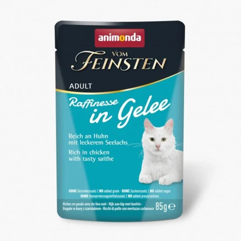 ANIMONDA Vom Feinsten Raffinesse adult rich in chicken with tasty saithe 85g