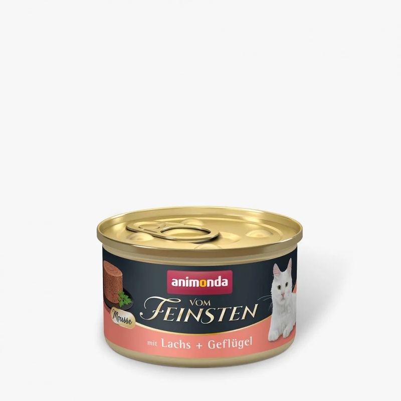 ANIMONDA Vom Feinsten The Finest Adult Mousse with Salmon + Poultry, 85g