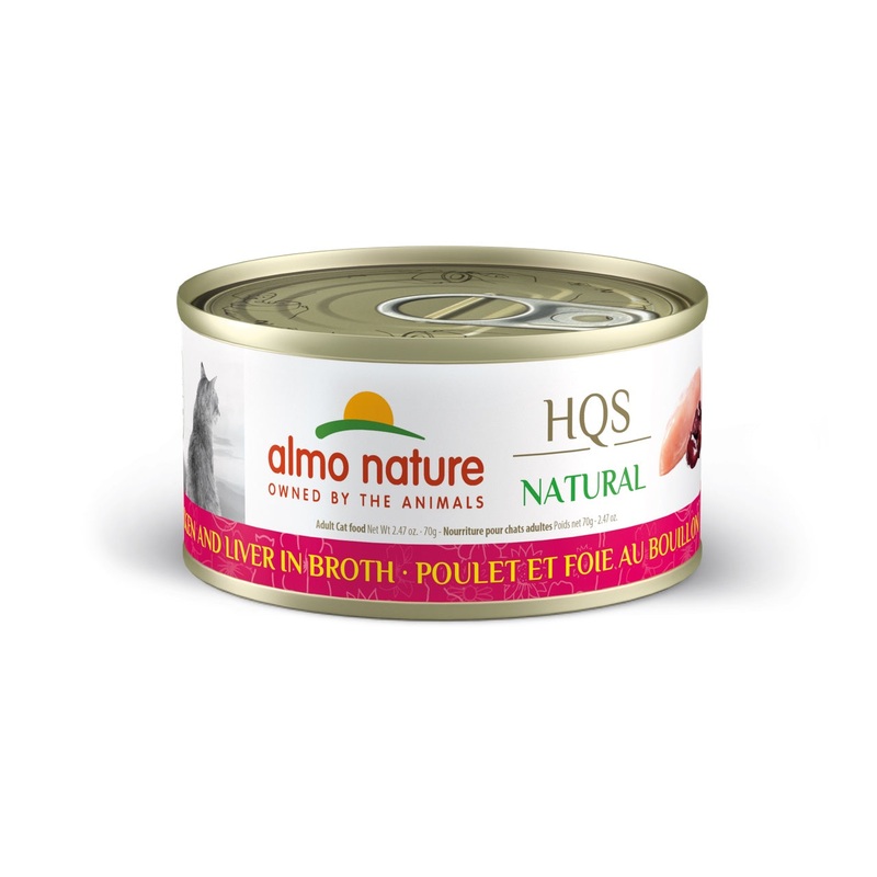Almo Nature HQS Natural Chicken & Liver in Broth 2.47oz