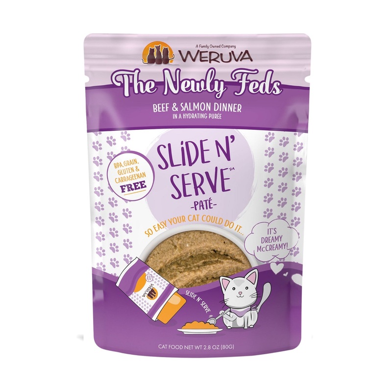 Weruva Slide N’ Serve The Newly Feds Beef & Salmon Cat Food Pouch