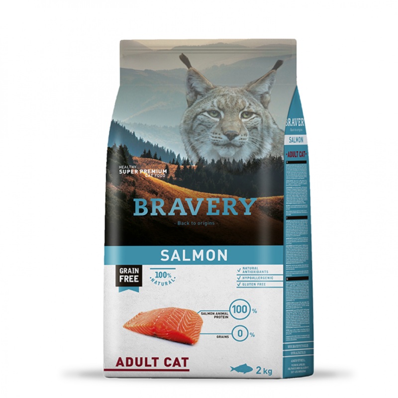 Bravery Salmon Adult Cat
