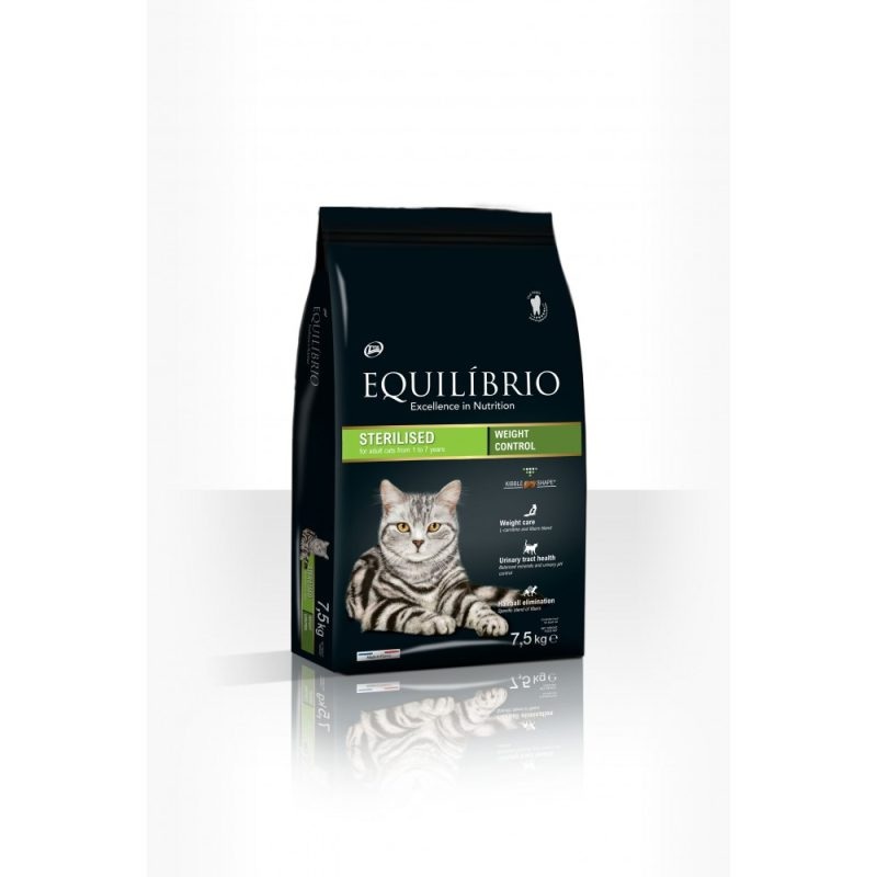 Equilibrio Adult Cat Sterilized  Complete food for neutered adult cats 7.5 kg