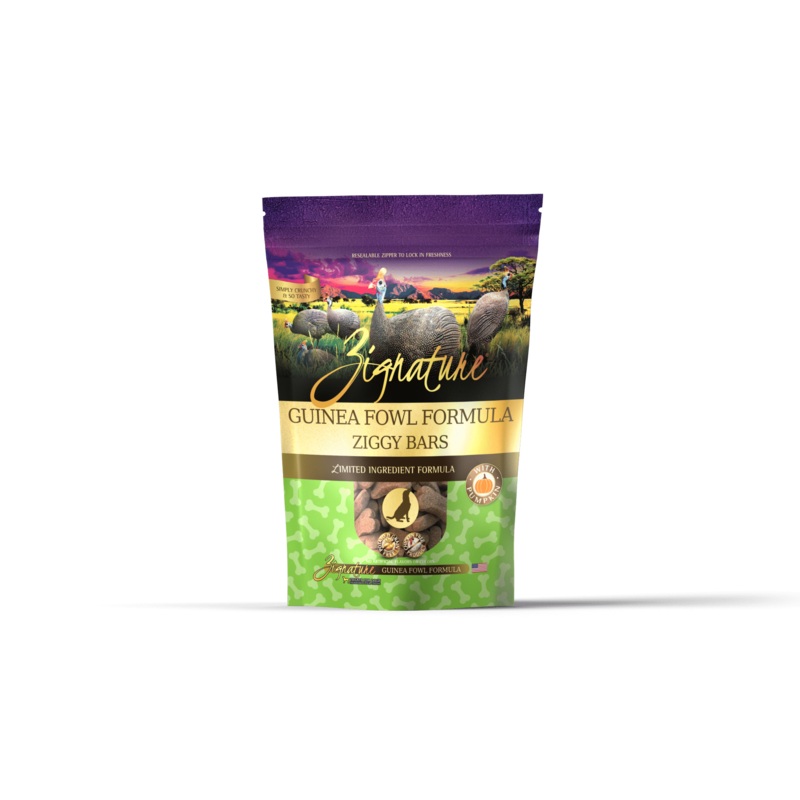 Zignature Ziggy Bars – Guinea Fowl Formula Dog Treats 340g
