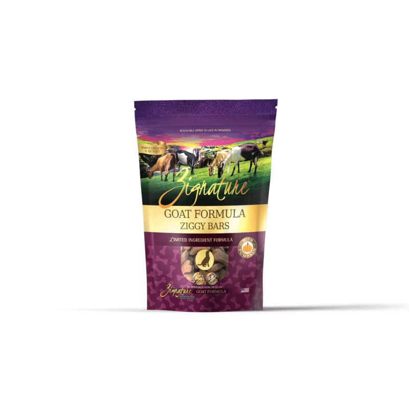 Zignature Ziggy Bars – Goat Formula Dog Treats 340g