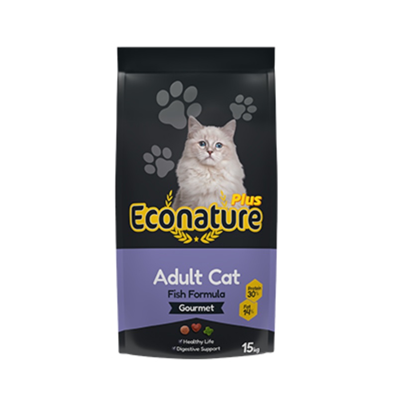 Econature Plus Gourmet Adult Cat Food Fish Formula 15kg
