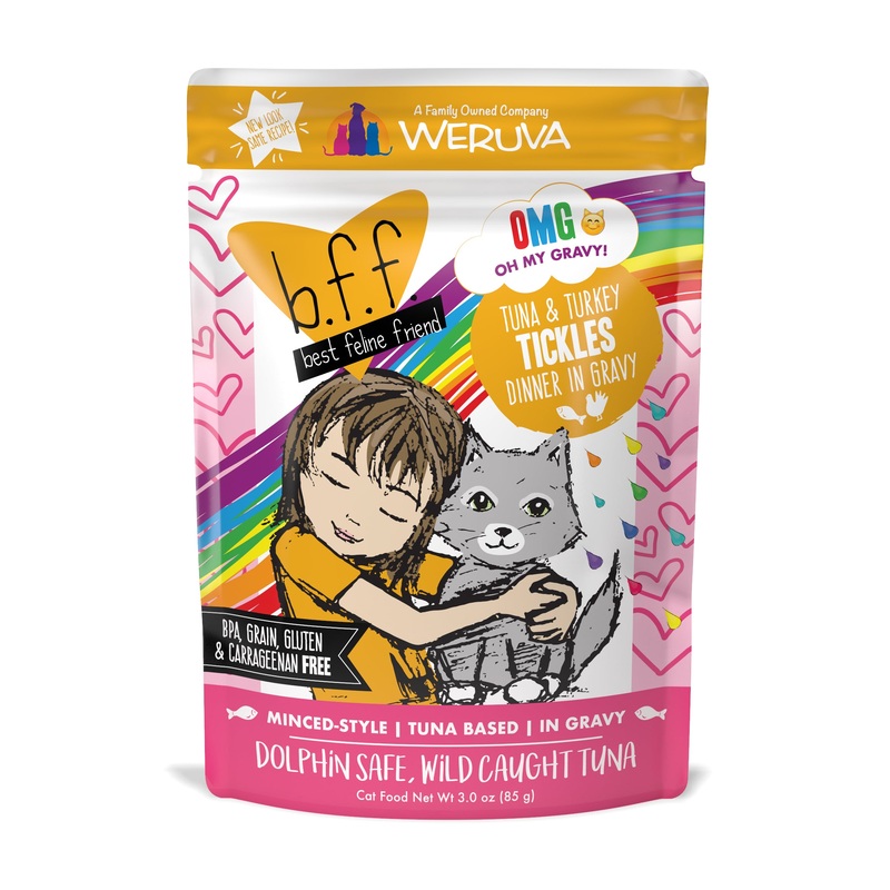 Weruva B.F.F. Oh My Gravy (OMG) Tuna & Turkey Tickles 3.0oz