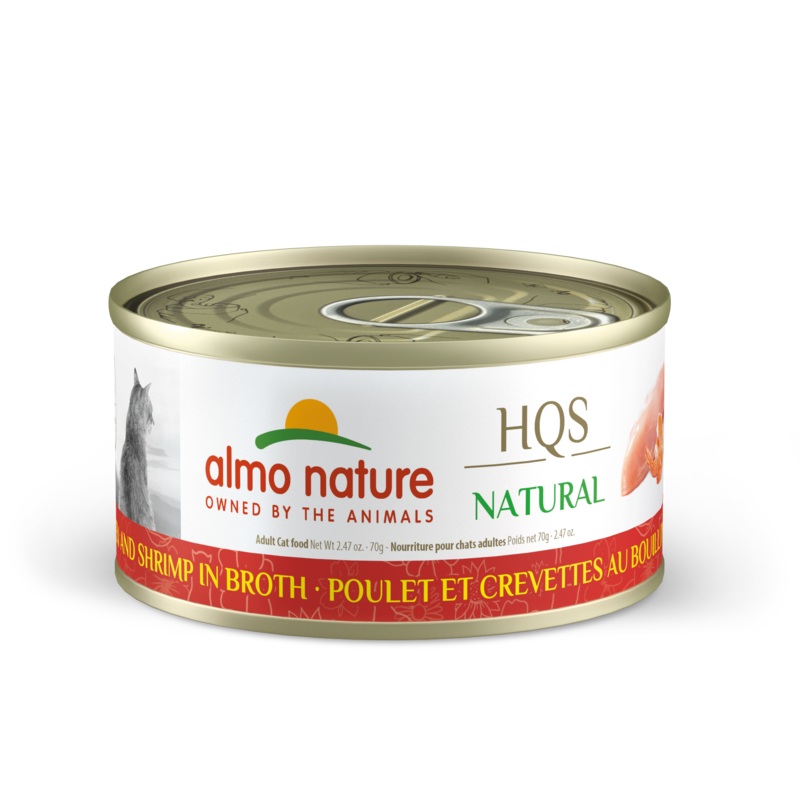 Almo Nature HQS Natural Chicken & Shrimp in Broth 70g