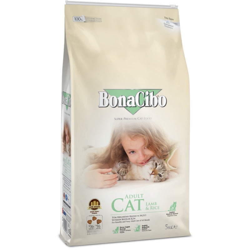 BonaCibo Lamb & Rice Adult Cat  5 kg