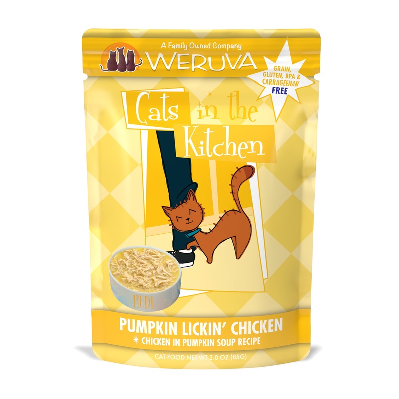 Weruva Cats in the Kitchen Pumpkin Lickin’ Chicken Pouch (3.0oz)
