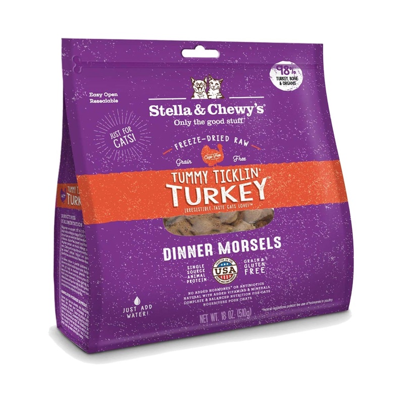 Stella & Chewy’s Cat Turkey Freeze-Dried Raw Dinner Morsels