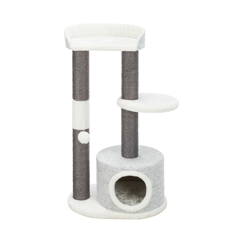 TRIXIE 39-in Pilar Cat Tree & Scratching Post, Gray