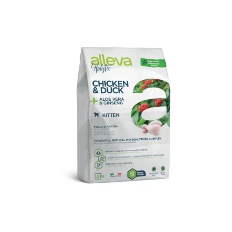 Alleva Holistic Kitten Chicken & Duck + Aloe Vera & Ginseng