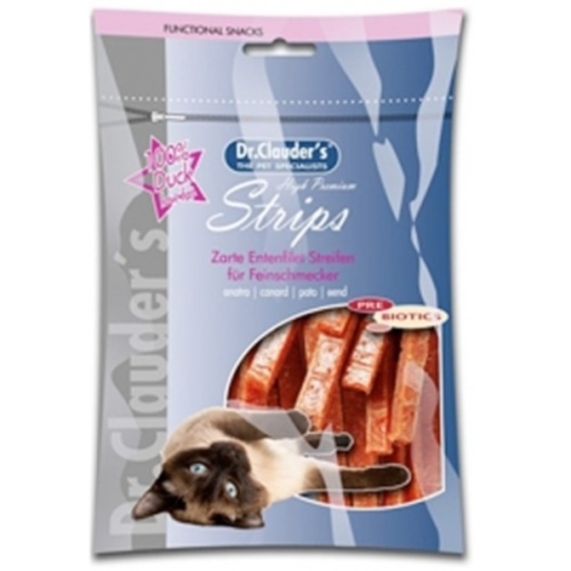 DR. CLAUDERS Premium Duck Filet Strips, 50 g