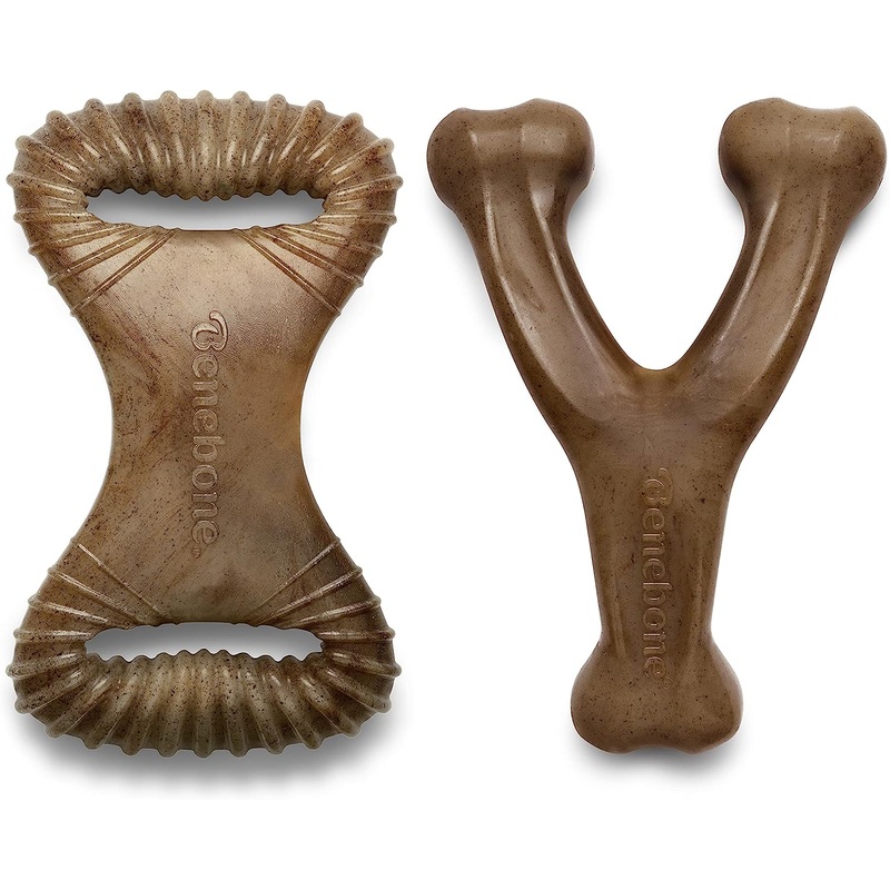 Benebone Dental Chew & Wishbone Bacon Dog Chew