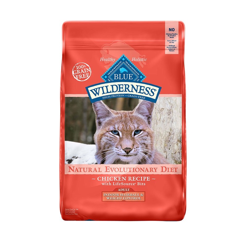 Blue Buffalo Wilderness Natural Evolutionary Diet Indoor Hairball & Weight Control Grain-Free Dry Adult Cat Food