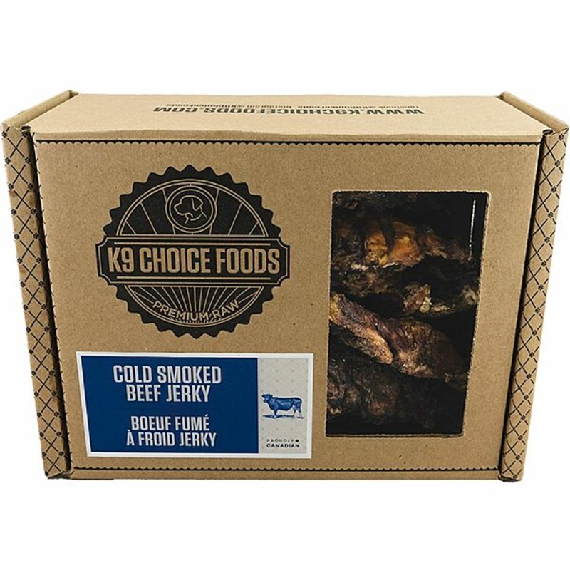 *In Store Only* K9 Choice Frozen –  Cold Smoked Beef Jerky 907GM
