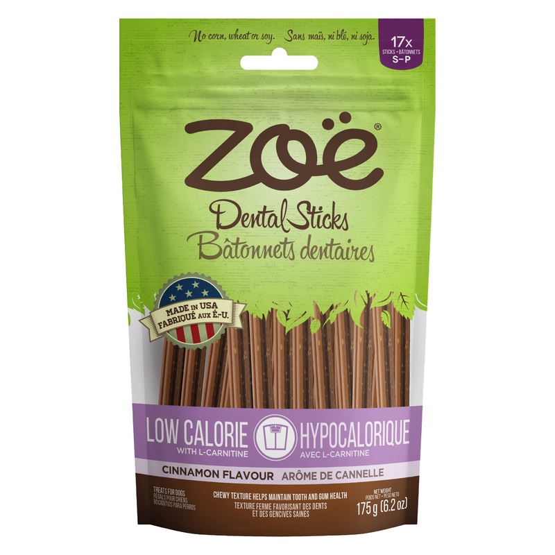 Zoe Low Calorie Dental Sticks – Cinnamon Flavor