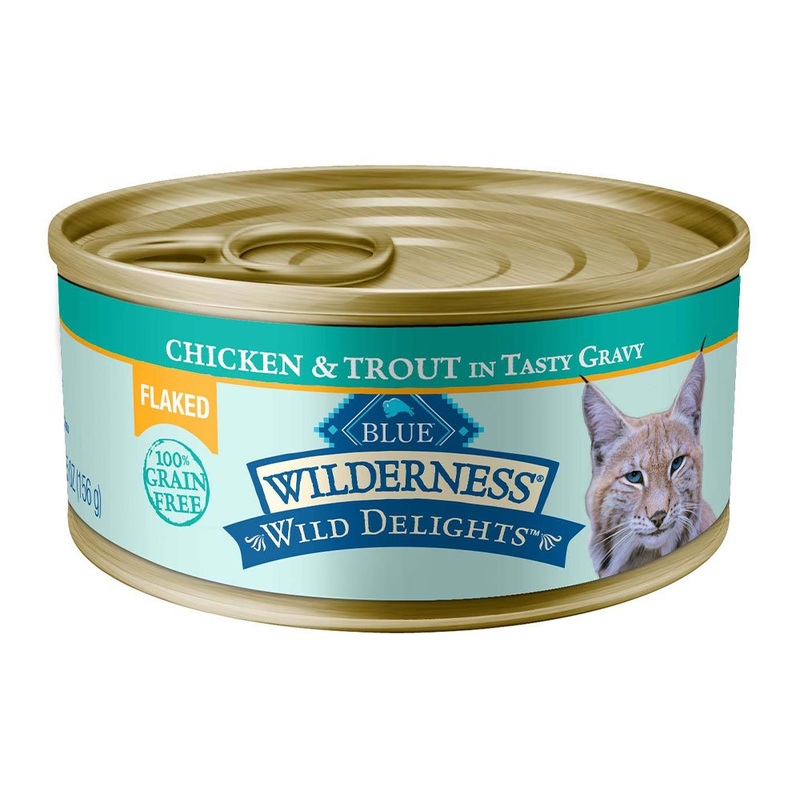 Blue Buffalo Wilderness Wild Delights Grain-Free Flaked Wet Adult Cat Food
