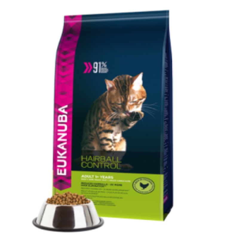 EUKANUBA HAIRBALL CONTROLL Chicken & Liver, 4kg