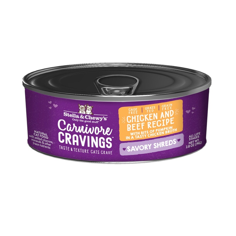 Stella & Chewy’s Carnivore Cravings Savory Shreds Chicken & Beef