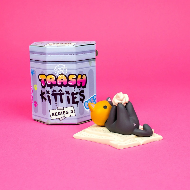 100% Soft Trash Kitties Paper Ball Dilute Tortie Cat
